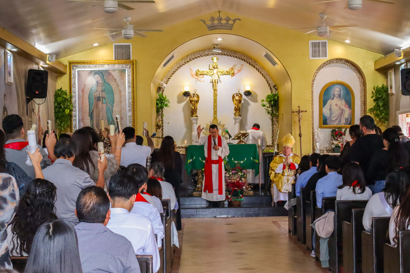 Mass by candlelight